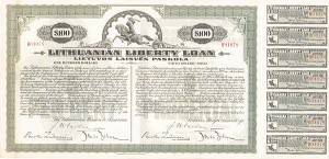 Lithuanian Liberty Loan Bond